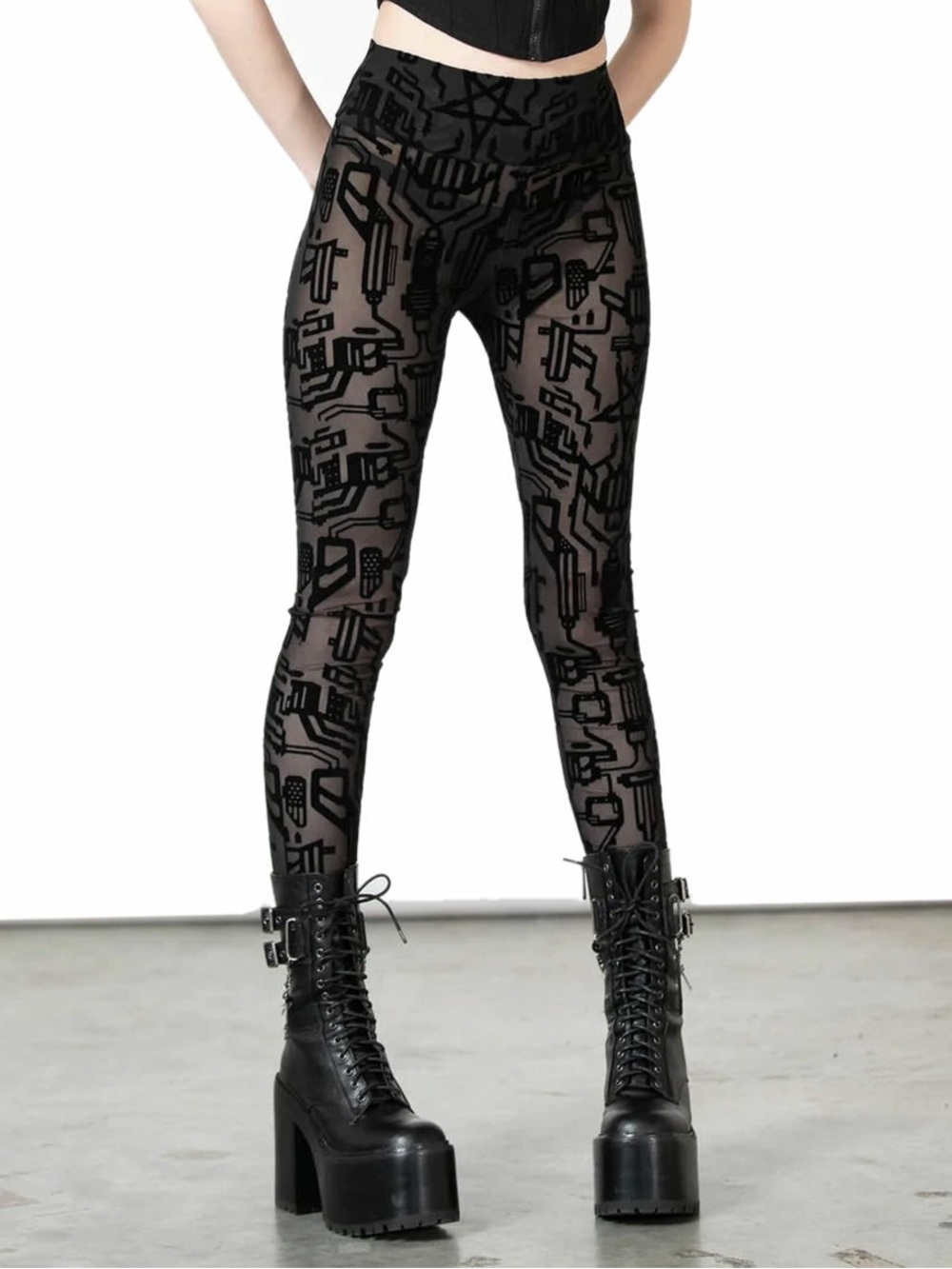 Killstar Lulz mesh leggings